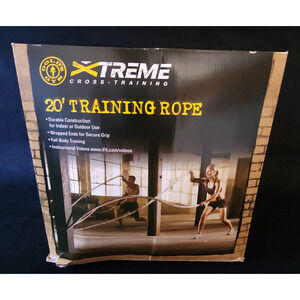 New Gold's Gym Training Workout Fitness Muscle Growth 20 Ft Battle Rope Crossfit